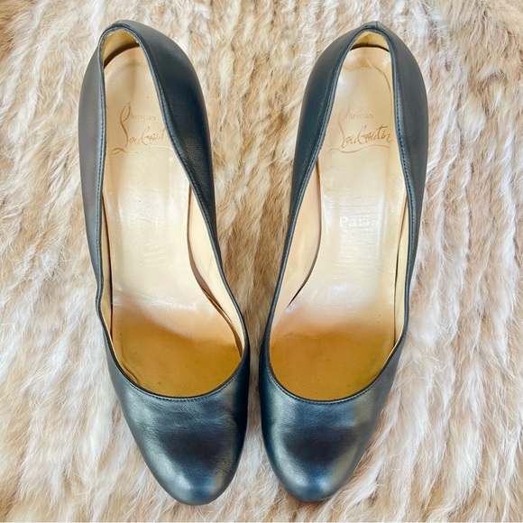 Christian Louboutin Black Leather New Simple Pumps - Picture 6 of 10